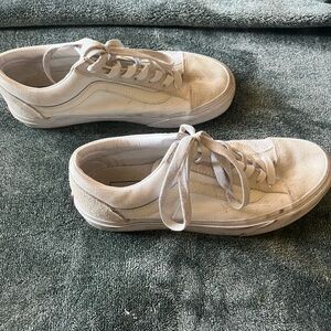 White Old Skool Vans